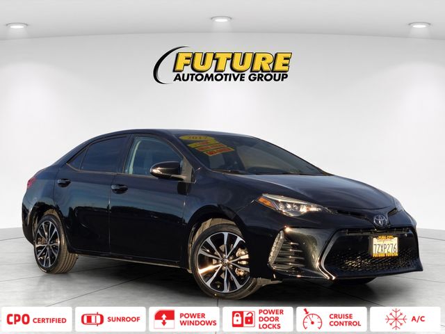 Black Sand Pearl 2017 Toyota Corolla Sedan Front-Wheel Drive Continuously Variable Transmission
