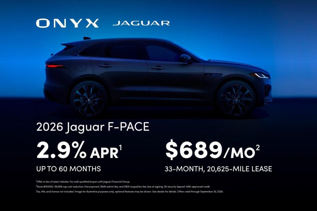 Fuji White 2026 Jaguar F-PACE SUV / Crossover All-Wheel Drive Automatic