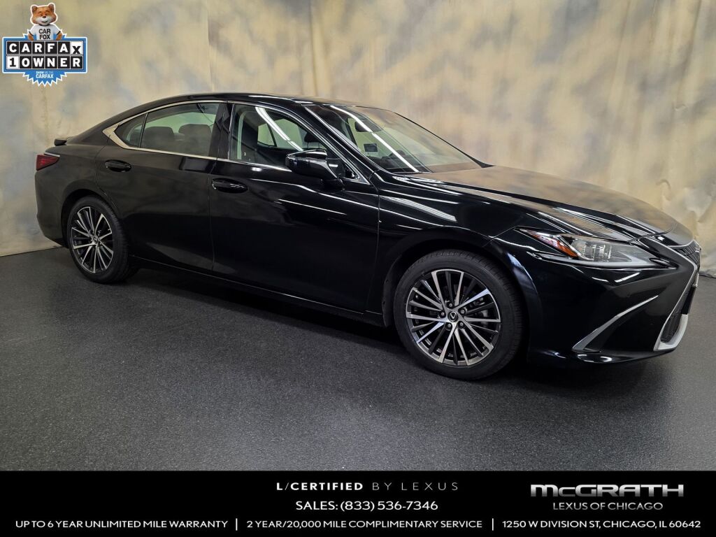 Black (Caviar) 2023 Lexus ES Sedan Front-Wheel Drive 8-Speed Automatic