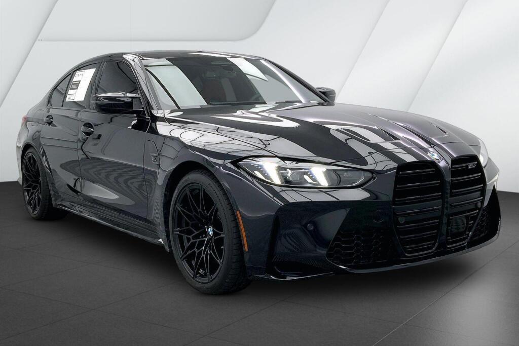 Black Sapphire Metallic 2025 BMW M3 Sedan All-Wheel Drive Automatic