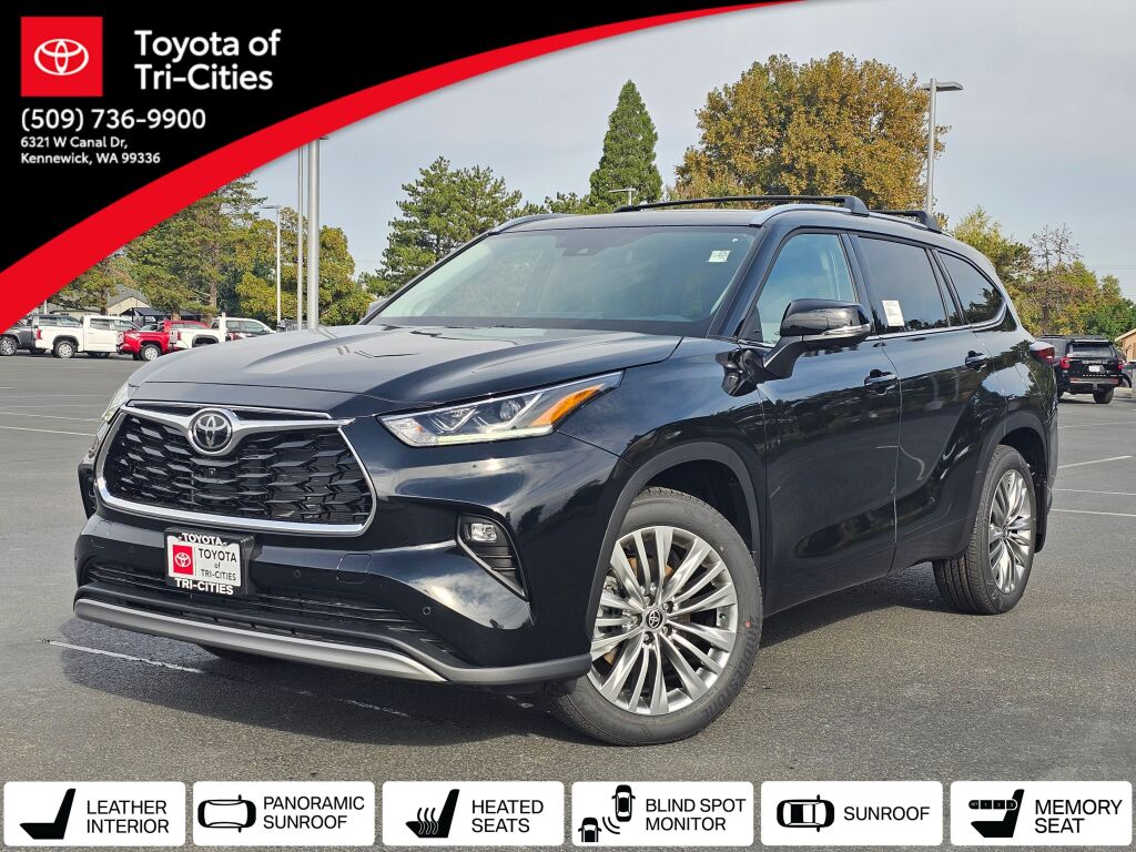 Midnight Black Metallic 2026 Toyota Highlander SUV / Crossover All-Wheel Drive 8-Speed Dual Clutch