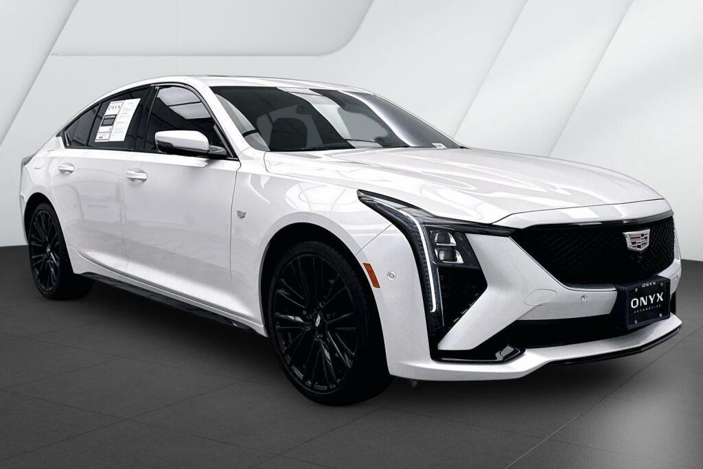 Crystal White Tricoat 2025 Cadillac CT5 Sedan All-Wheel Drive Automatic