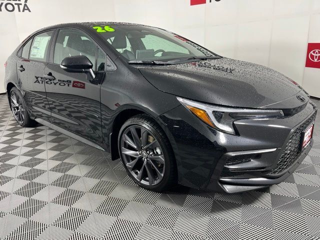 Midnight Black Metallic 2026 Toyota Corolla Sedan Front-Wheel Drive Continuously Variable Transmission