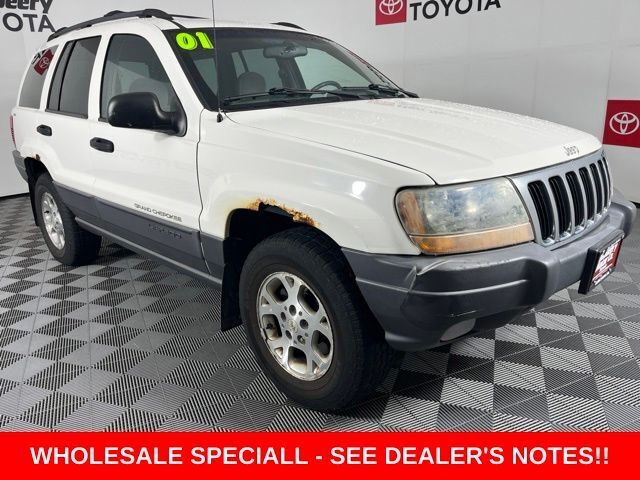 Stone White Clearcoat 2001 Jeep Grand Cherokee SUV / Crossover Four-Wheel Drive 4-Speed Automatic