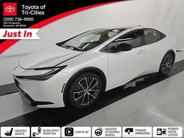 White (Wind Chill Pearl) 2025 Toyota Prius Hatchback Front-Wheel Drive Continuously Variable Transmission