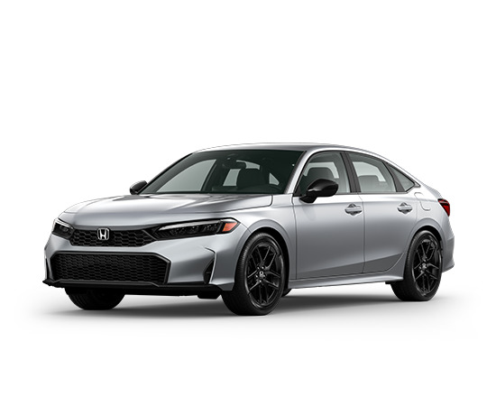 Solar Silver Metallic 2026 Honda Civic Sedan Front-Wheel Drive Continuously Variable Transmission