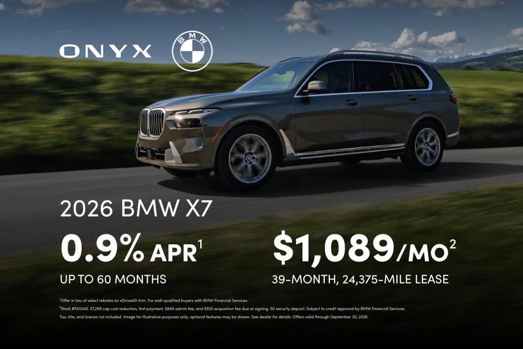 Black Sapphire Metallic 2027 BMW X7 SUV / Crossover All-Wheel Drive Automatic