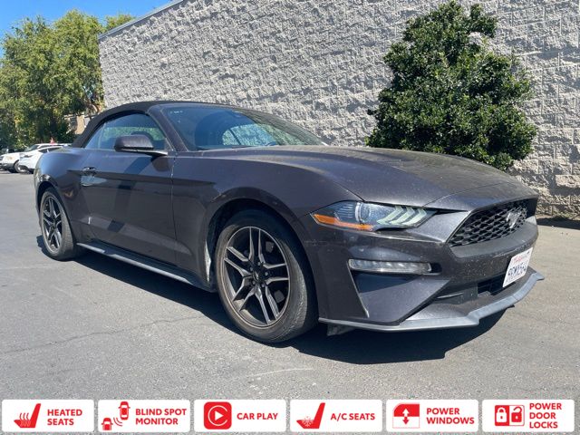 Gray Metallic 2022 Ford Mustang Convertible Rear-Wheel Drive Automatic