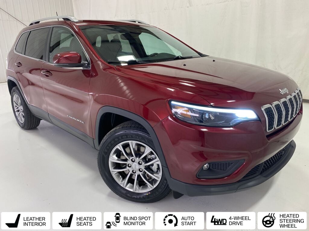 2021 Jeep Cherokee Latitude Lux Velvet Red Pearlcoat at Rafferty Subaru