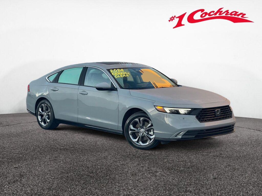 Urban Gray Pearl 2024 Honda Accord Hybrid Sedan Front-Wheel Drive Continuously Variable Transmission