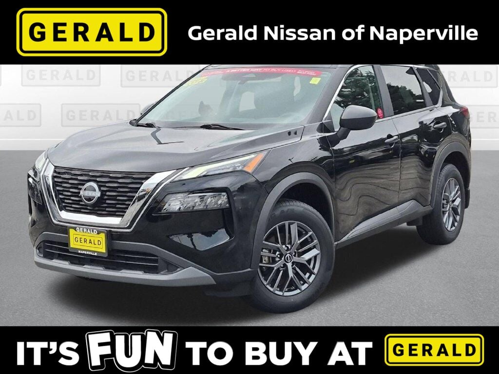 Super Black 2023 Nissan Rogue SUV / Crossover All-Wheel Drive Continuously Variable Transmission