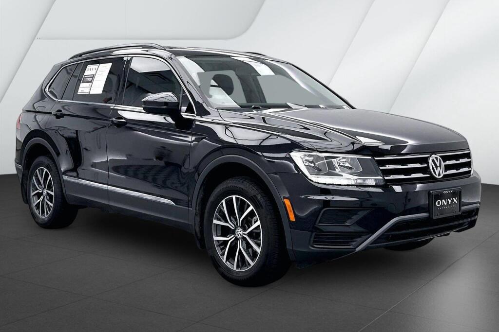 Deep Black Pearl 2020 Volkswagen Tiguan SUV / Crossover All-Wheel Drive Automatic