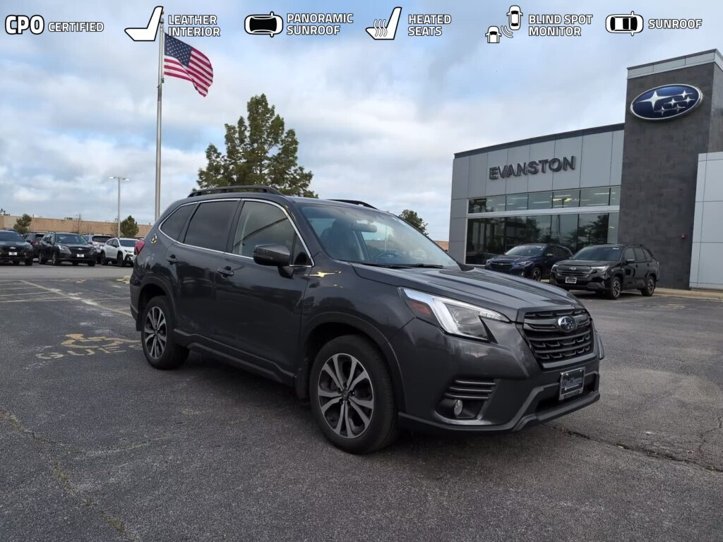 Magnetite Gray Metallic 2023 Subaru Forester SUV / Crossover All-Wheel Drive Continuously Variable Transmission