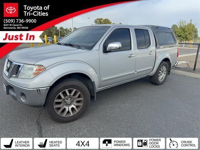 Brilliant Silver 2013 Nissan Frontier Pickup Truck Four-Wheel Drive 5-Speed Automatic