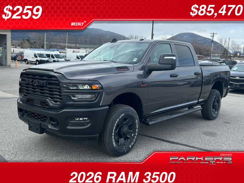 Granite Crystal Metallic 2026 RAM 3500 Pickup Truck Four-Wheel Drive 8-Speed Automatic