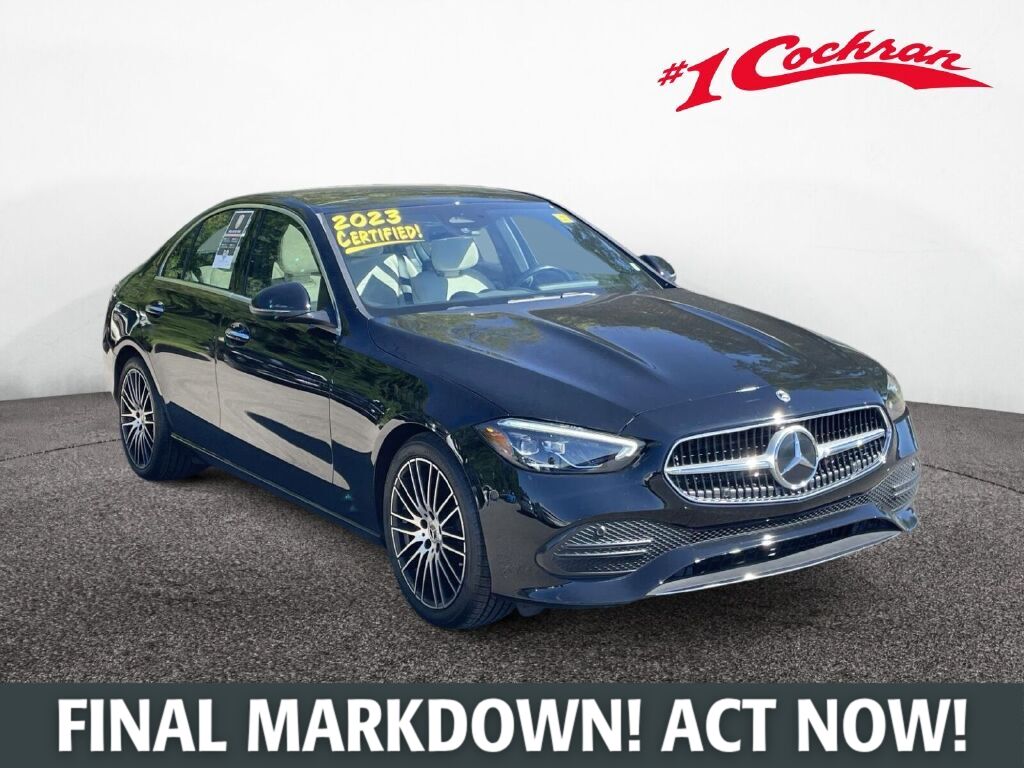 Black 2023 Mercedes-Benz C-Class Sedan All-Wheel Drive 9-Speed Automatic