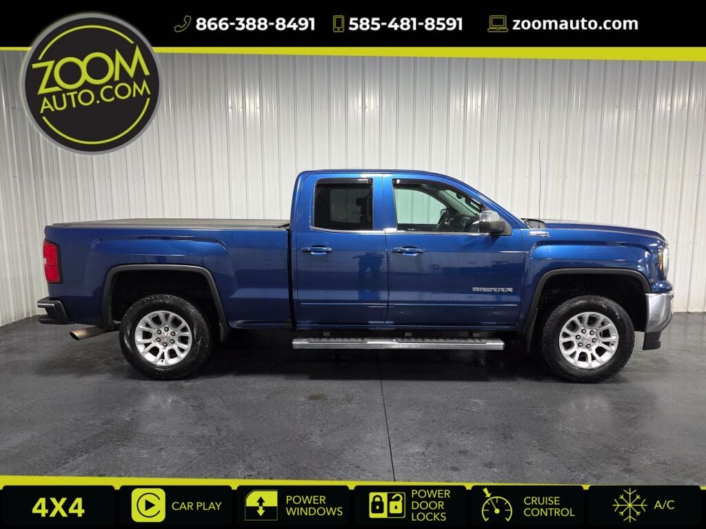 Blue 2017 GMC Sierra 1500 Pickup Truck Four-Wheel Drive 6-Speed Automatic Overdrive