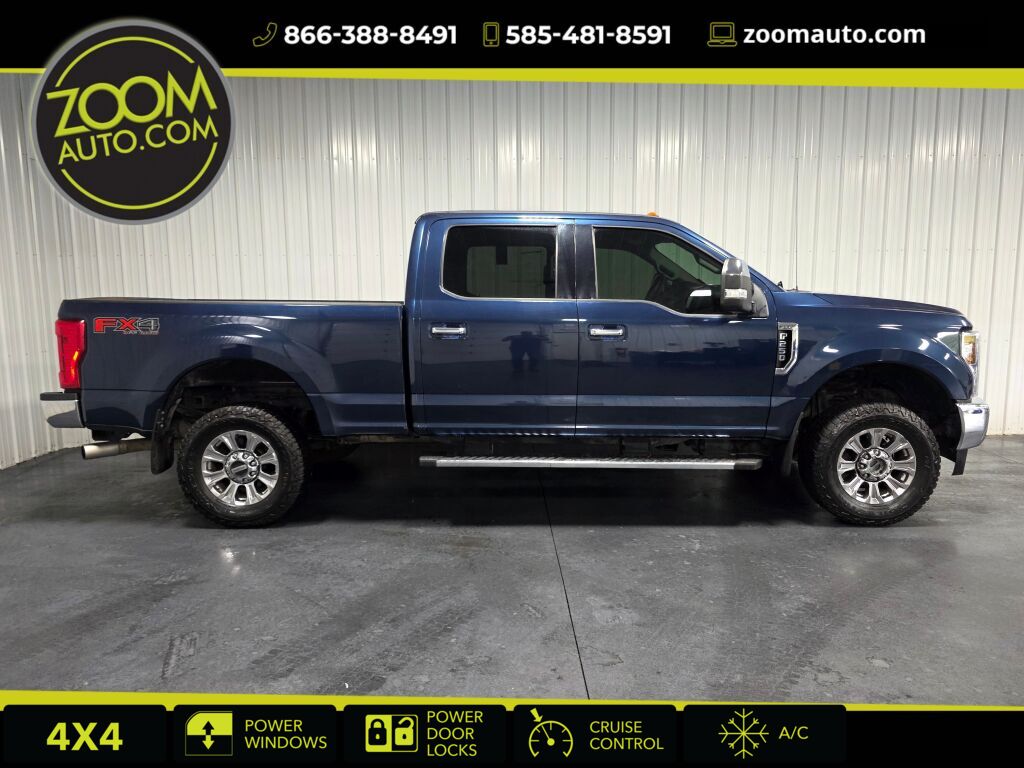 Blue 2019 Ford F-250 Super Duty Pickup Truck Four-Wheel Drive 6-Speed Automatic