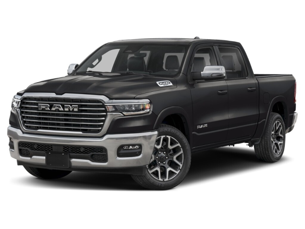 Diamond Black Crystal Pearlcoat 2025 RAM 1500 Pickup Truck Four-Wheel Drive 8-Speed Automatic Overdrive