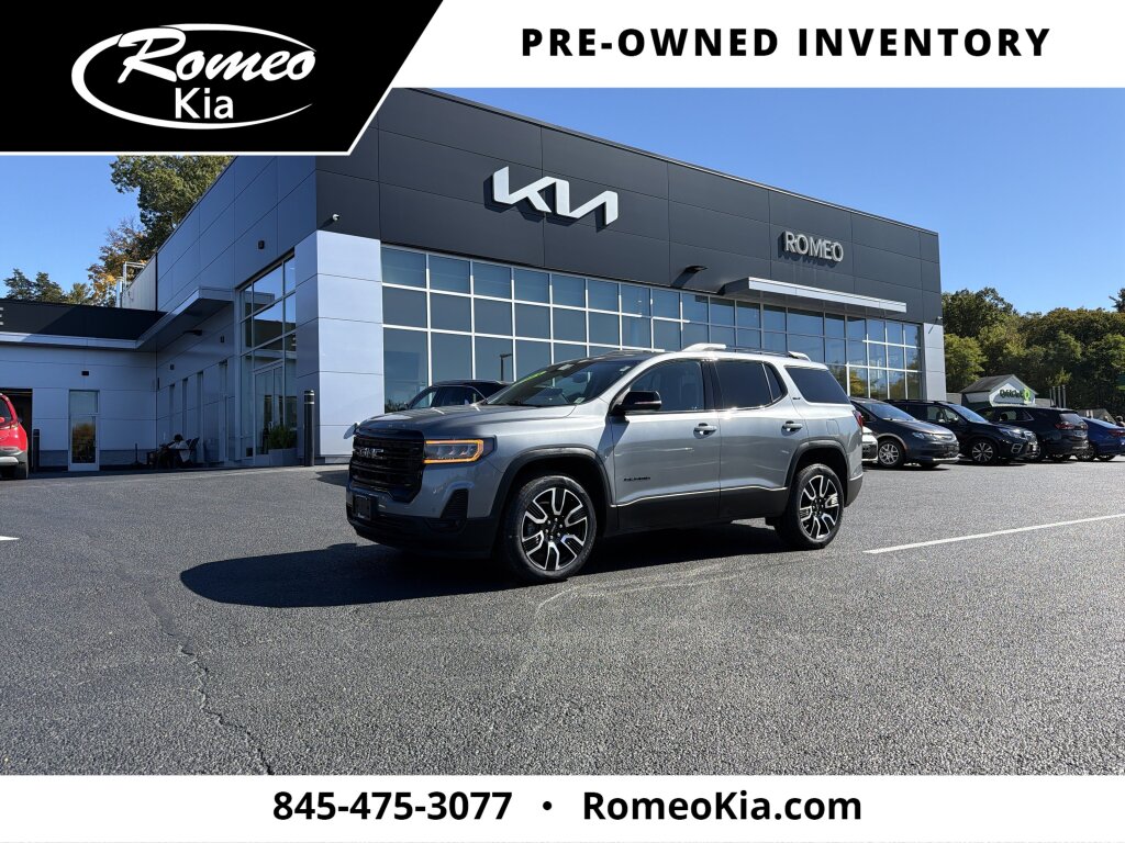 Gray (Satin Steel Metallic) 2021 GMC Acadia SUV / Crossover Four-Wheel Drive 9-Speed Automatic