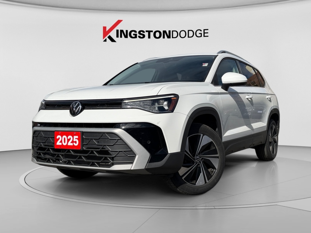 Pure White 2025 Volkswagen Taos SUV / Crossover All-Wheel Drive 8-Speed Automatic
