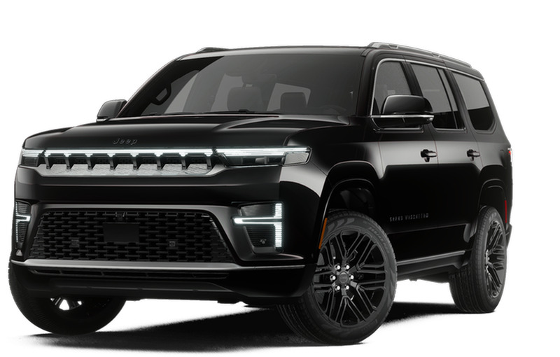 High Gloss Black 2027 Jeep Grand Wagoneer SUV / Crossover Four-Wheel Drive 8-Speed Automatic