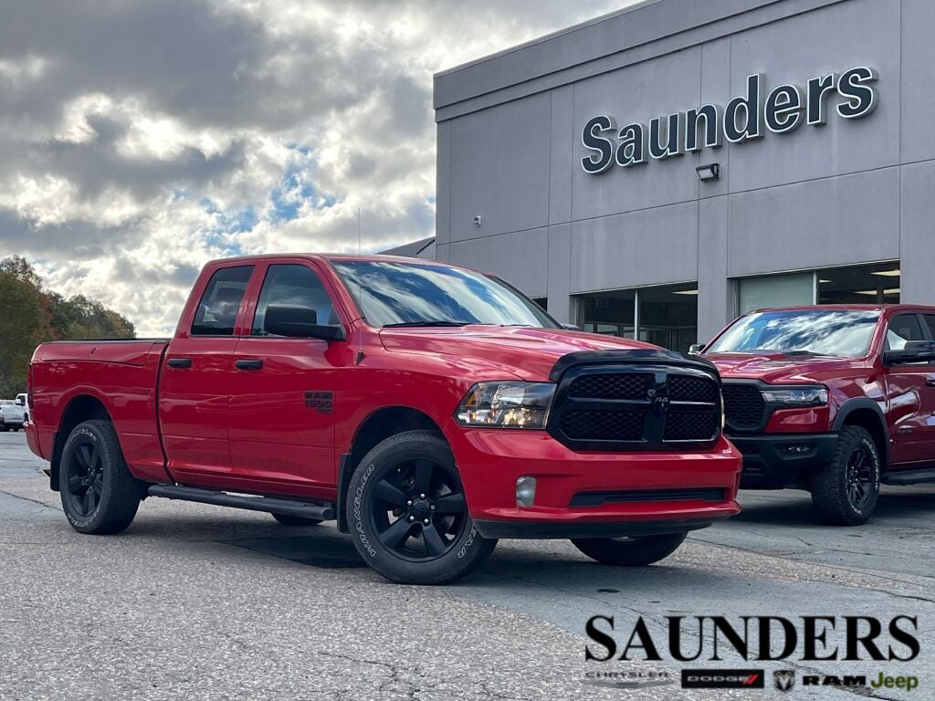 Flame Red 2021 RAM 1500 Pickup Truck Four-Wheel Drive 8-Speed Automatic