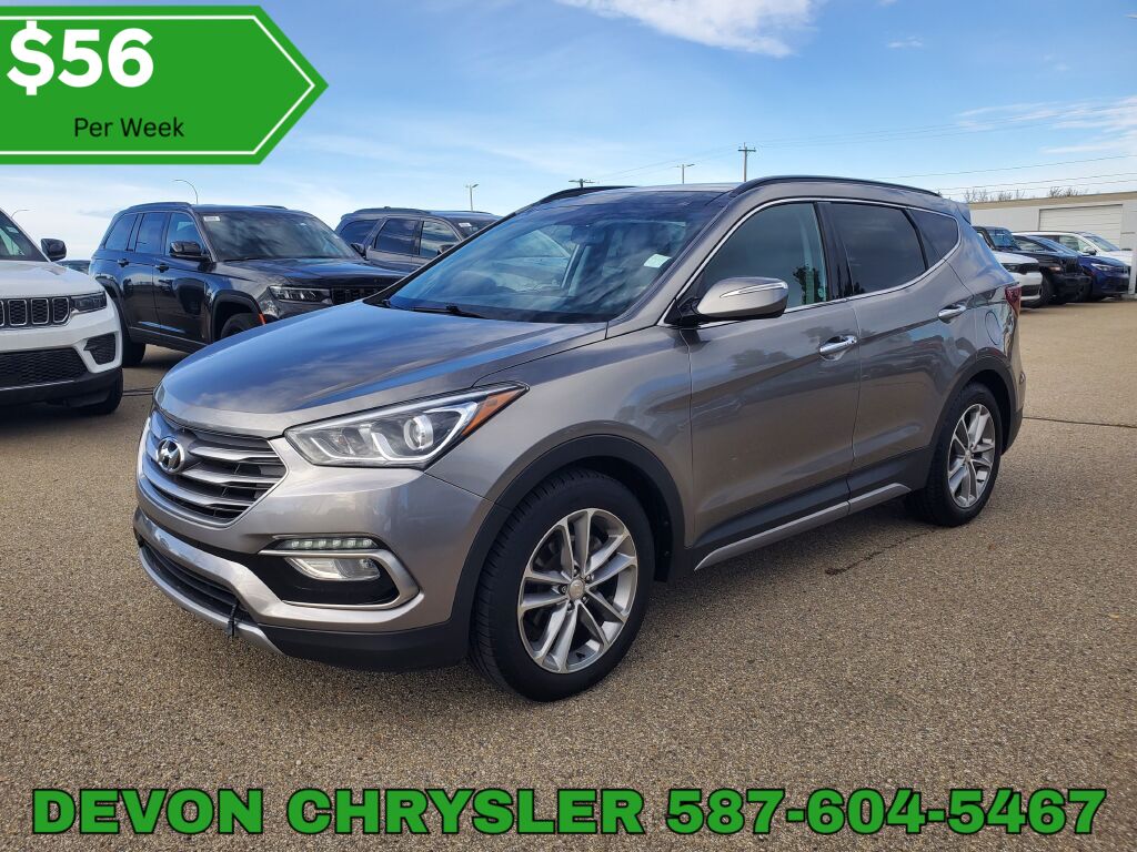 Gray 2017 Hyundai Santa Fe Sport SUV / Crossover 6-Speed Automatic Overdrive