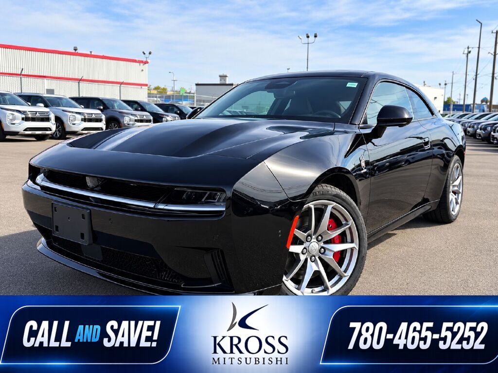 Diamond Black Crystal Pearl 2024 Dodge Charger Daytona Coupe All-Wheel Drive 1-Speed Automatic