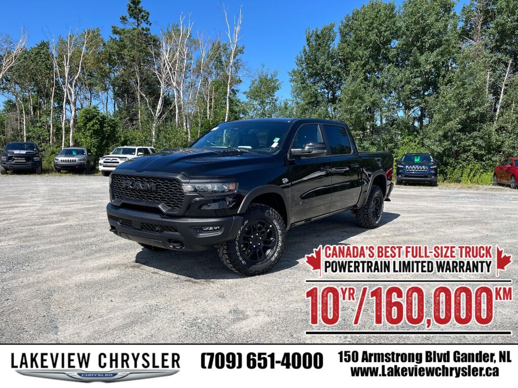 Black (Diamond Blk Crystal Pearl) 2026 RAM 1500 Pickup Truck Four-Wheel Drive Automatic