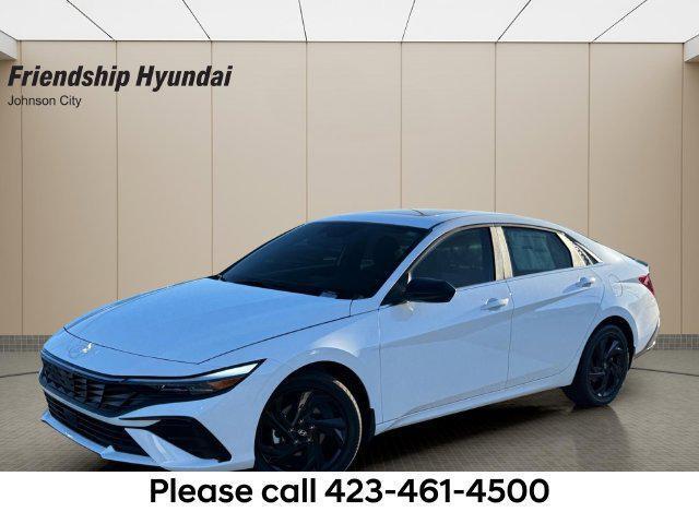 Serenity White 2026 Hyundai Elantra Sedan Front-Wheel Drive Continuously Variable Transmission