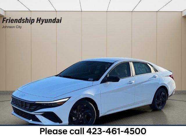 Serenity White 2026 Hyundai Elantra Sedan Front-Wheel Drive Continuously Variable Transmission