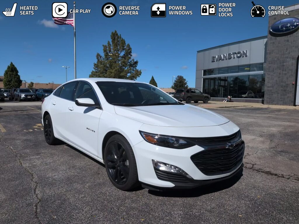 Summit White 2025 Chevrolet Malibu Sedan Front-Wheel Drive Continuously Variable Transmission