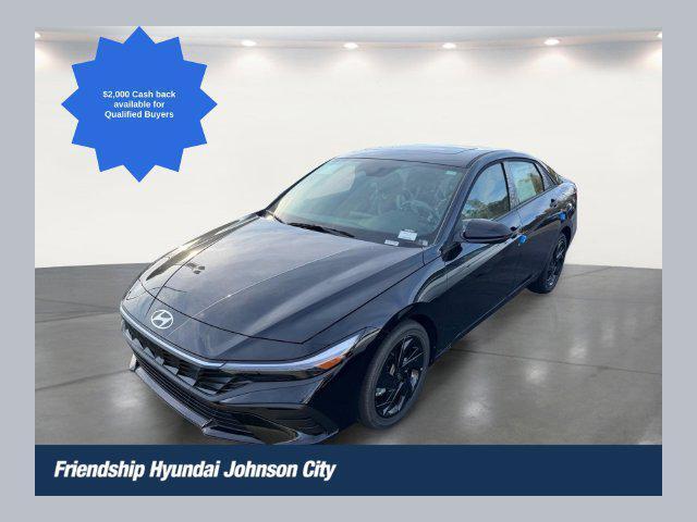 Abyss Black 2026 Hyundai Elantra Sedan Front-Wheel Drive Continuously Variable Transmission
