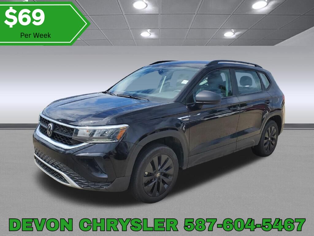 Black 2024 Volkswagen Taos SUV / Crossover 8-Speed Automatic