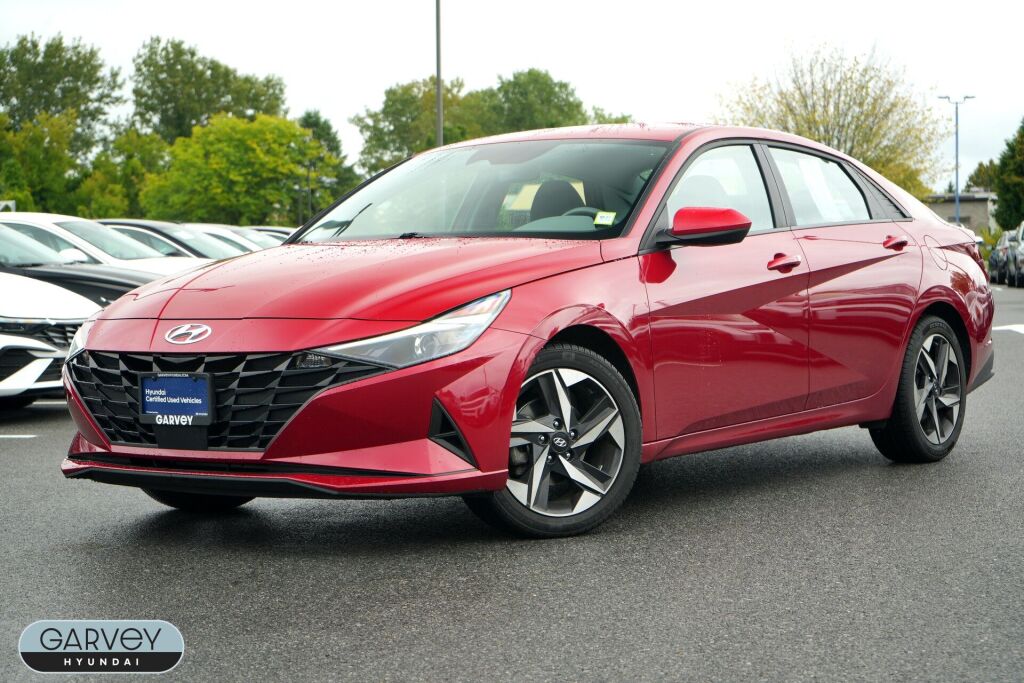 Red 2023 Hyundai Elantra Sedan Front-Wheel Drive Continuously Variable Transmission