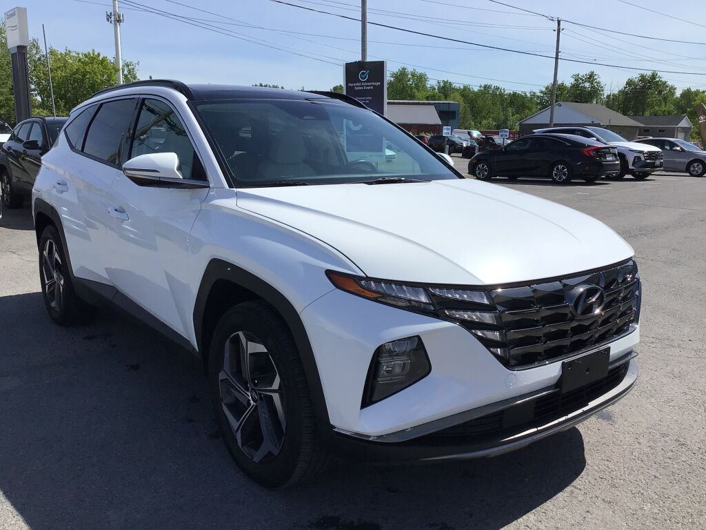 Crystal White 2022 Hyundai Tucson Hybrid Plug-In Luxury AWD SUV / Crossover 6-Speed Automatic