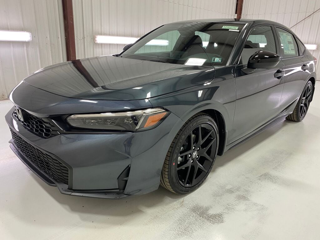 2026 HONDA Civic Hatchback Sport Meteorite Gray Metallic at Honda North