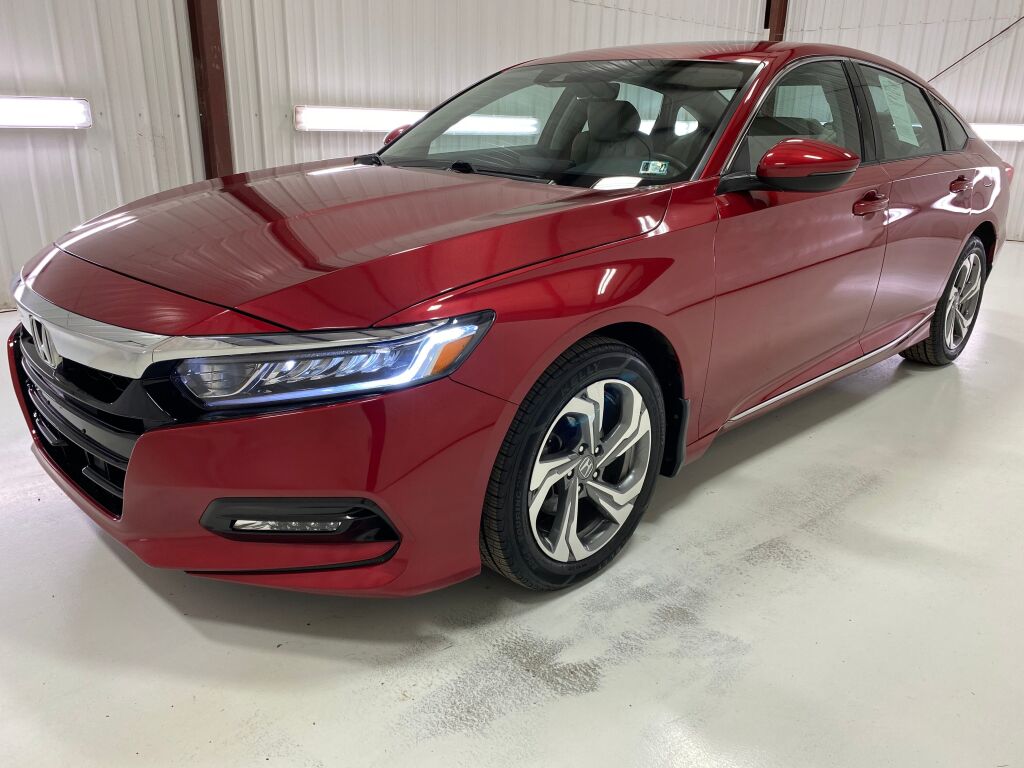 2020 Honda Accord EX-L Radiant Red Metallic at Klick Lewis Buick Chevrolet