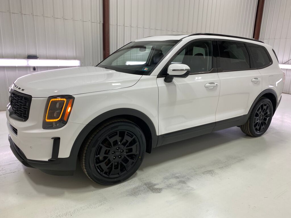 2021 Kia Telluride SX Glacial White Pearl at Phil Fitts Ford