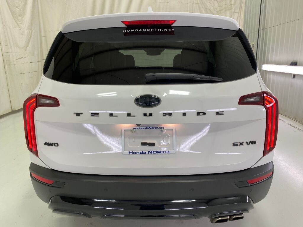 2021 Kia Telluride SX Glacial White Pearl at Phil Fitts Ford