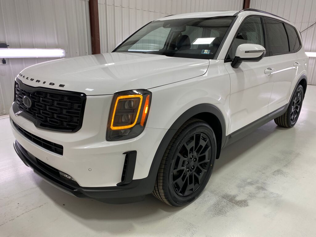 2021 Kia Telluride SX Glacial White Pearl at Phil Fitts Ford