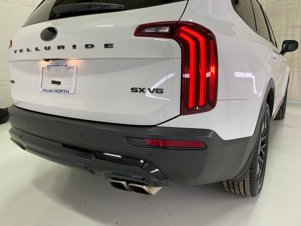 2021 Kia Telluride SX Glacial White Pearl at Phil Fitts Ford