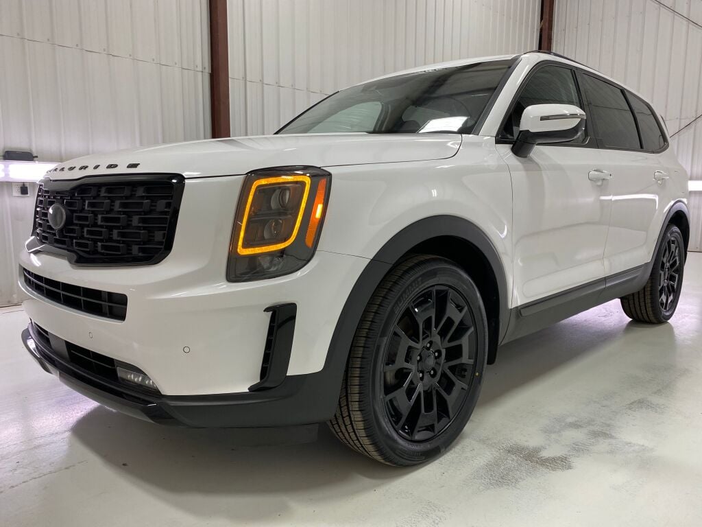 2021 Kia Telluride SX Glacial White Pearl at Phil Fitts Ford