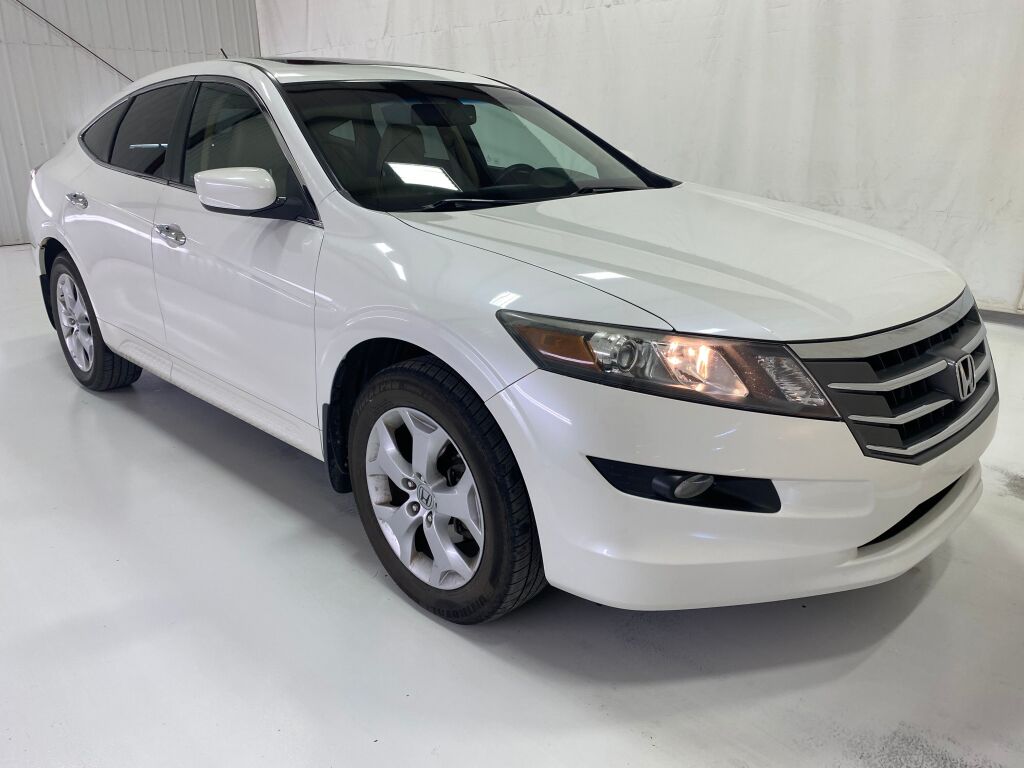 2012 Honda Crosstour EX-L White Diamond Pearl at Phil Fitts Ford