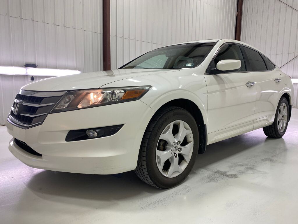2012 Honda Crosstour EX-L White Diamond Pearl at Phil Fitts Ford