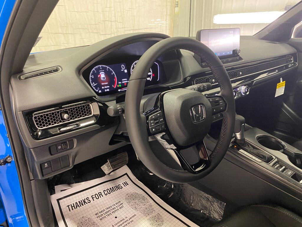 2026 Honda Civic Hatchback Sport BOOST BLUE PEARL at Honda North