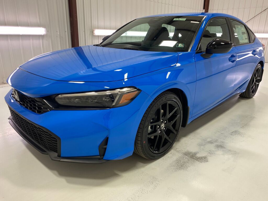 2026 Honda Civic Hatchback Sport BOOST BLUE PEARL at Honda North