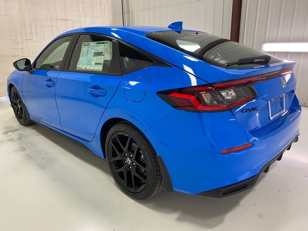 2026 Honda Civic Hatchback Sport BOOST BLUE PEARL at Honda North
