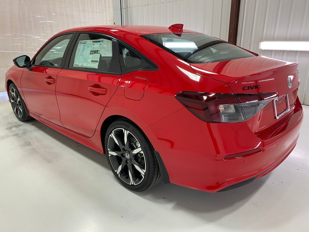 2026 Honda Civic Sedan Hybrid Sport Touring RALLYE RED at Honda North